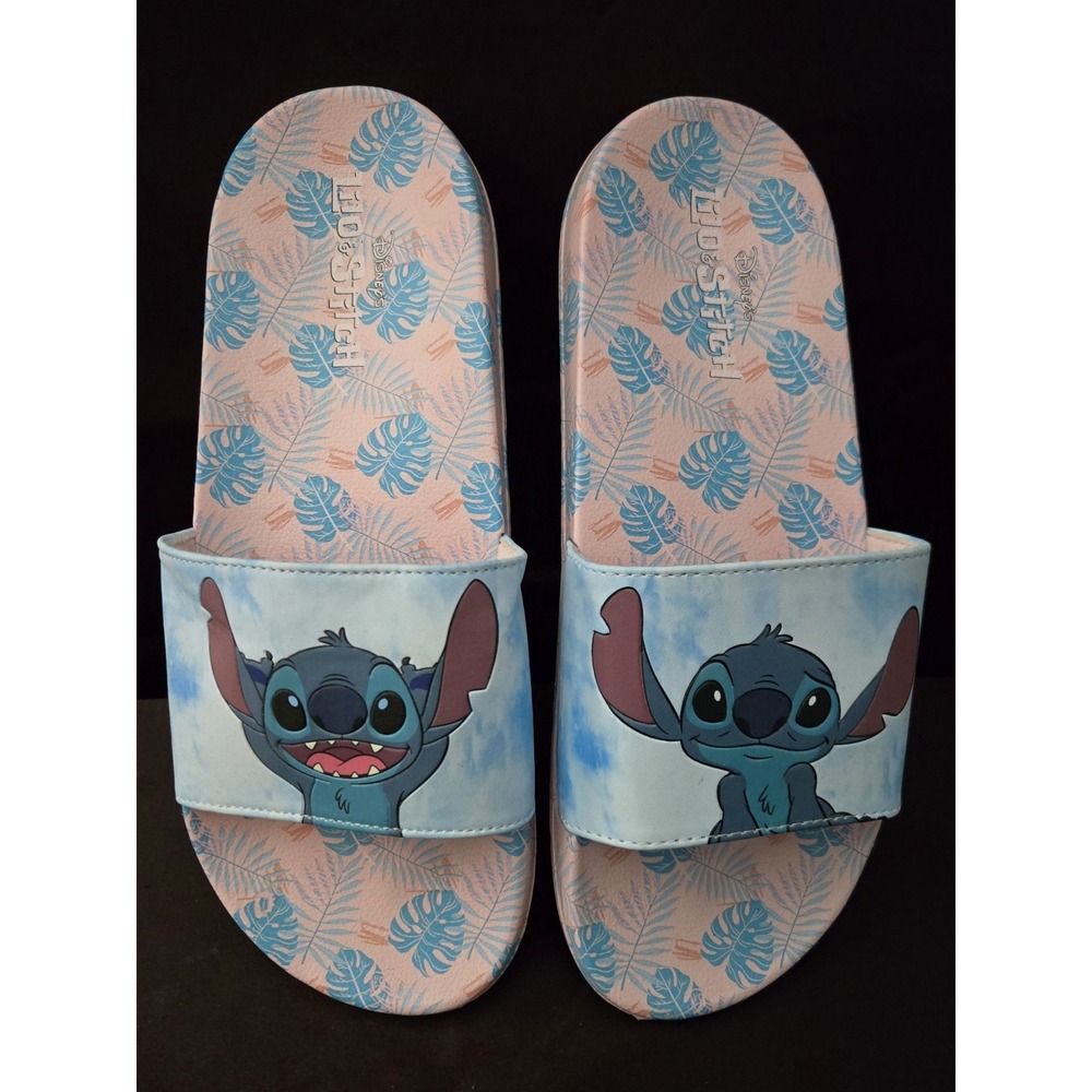 Lilo & Stitch Blue And Pink Slides Size 11 New Never‎ Worn!